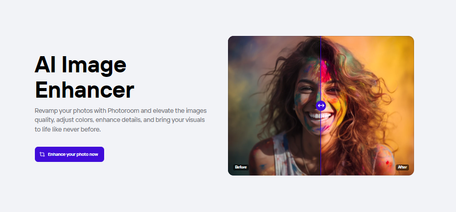 Photoroom AI Bildverbesserung