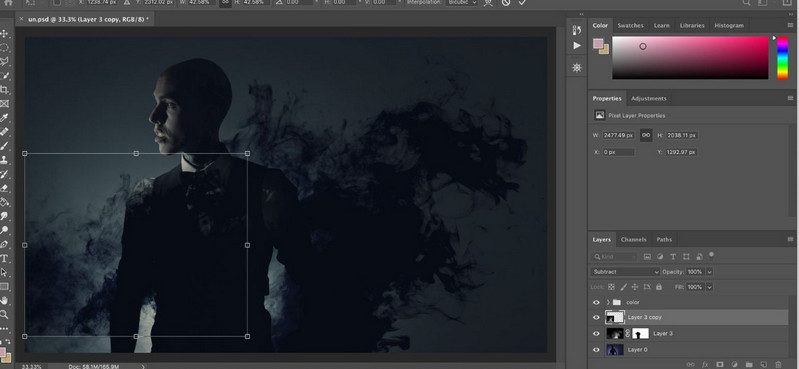 enlarge image photoshop