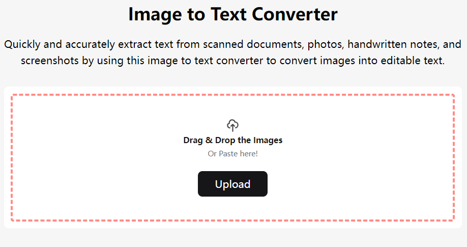 Image to Text Converter