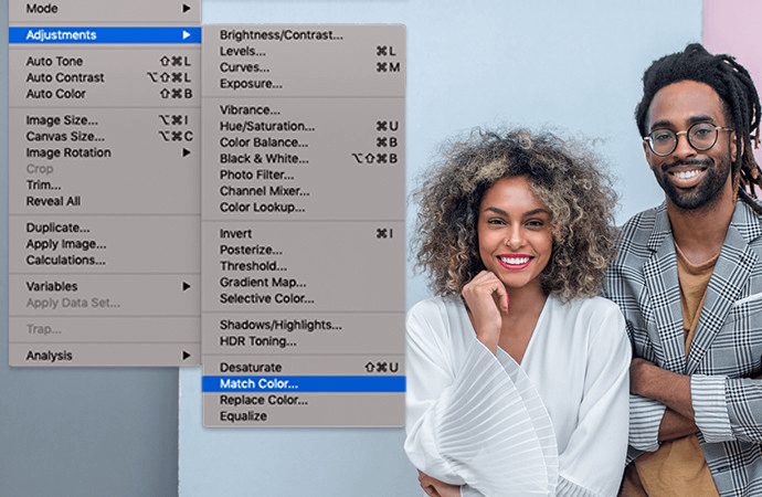 Abbina il colore del viso in Photoshop