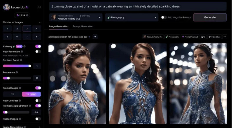 pertengahan perjalanan gratis Leonardo.AI