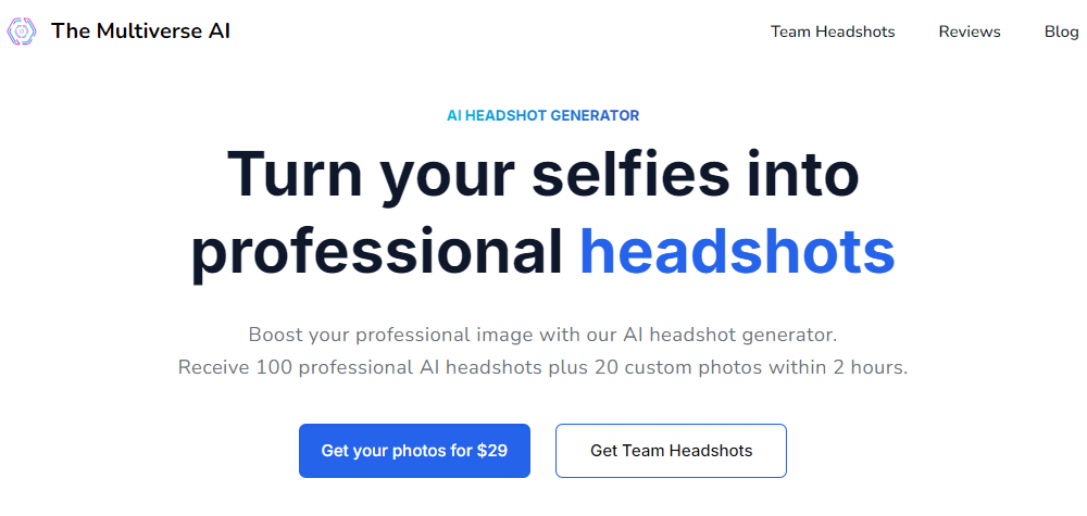 Generatore di foto Linkedin Multiverse AI