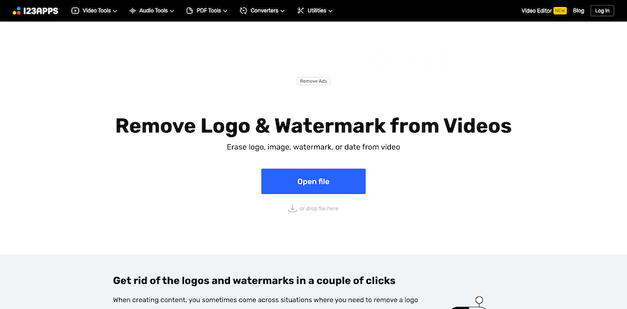 Outil de découpe de vidéos en ligne pour supprimer les logos des vidéos