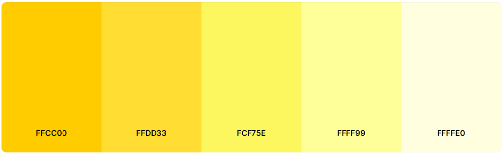 Tavolozza giallo pastello