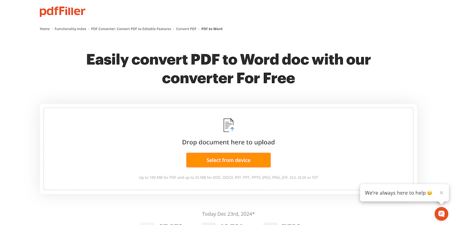 Pengisi PDF PDF ke Word
