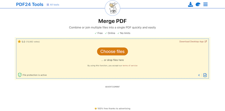 PDF24 Tools PDF zusammenführen