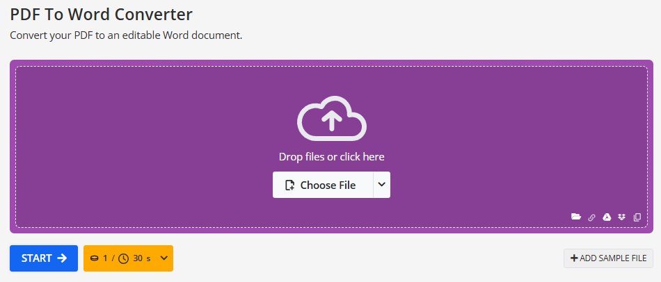 Editor de PDF PDF2GO