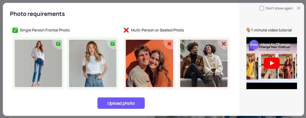 Photo Requirements of Person