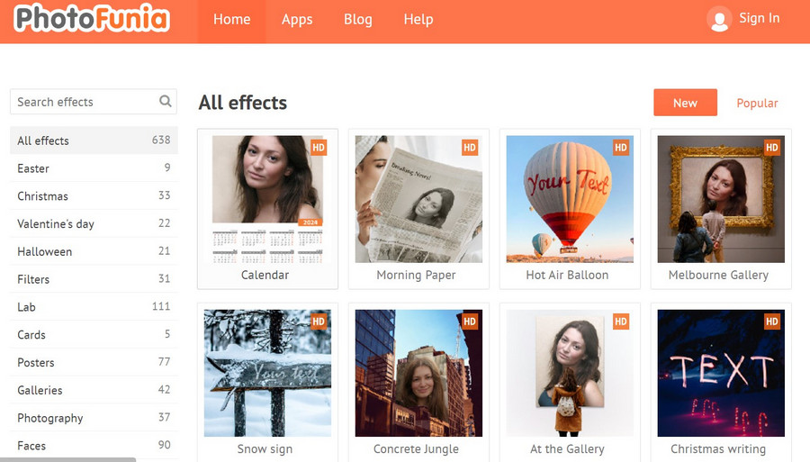 Scambio di facce online PhotoFunia