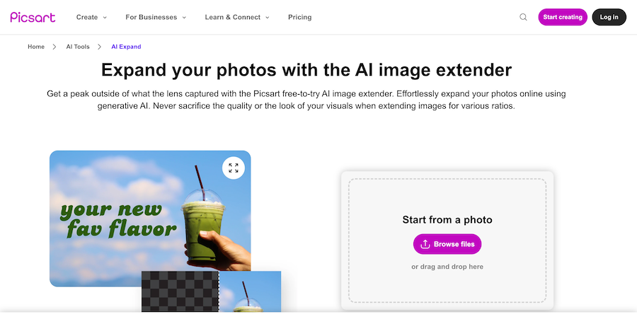 Picsart AI Image Extender