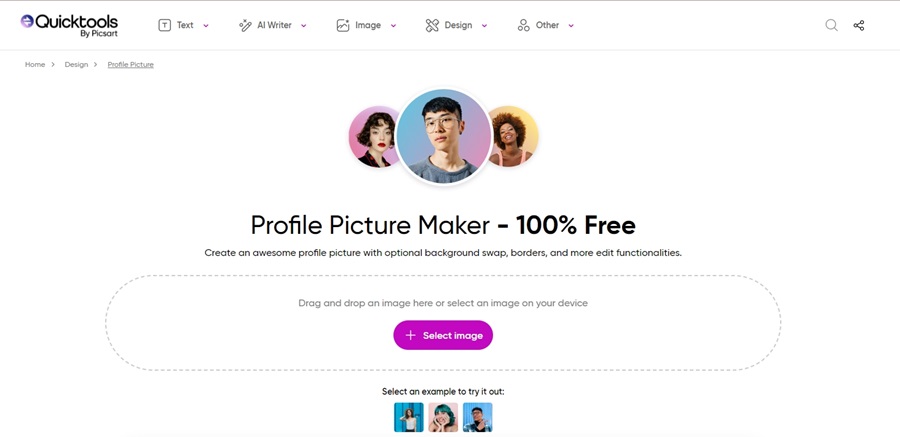 Picsart Quicktools Profile Picture Maker