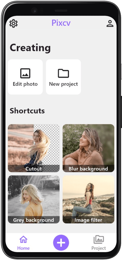 Application Pixcv