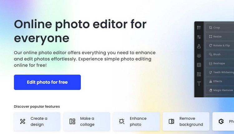 remove marks from photos- Fotor
