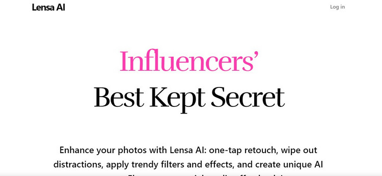 remove marks from photos- Lensa