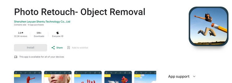remove marks from photos- PhotoRetouch