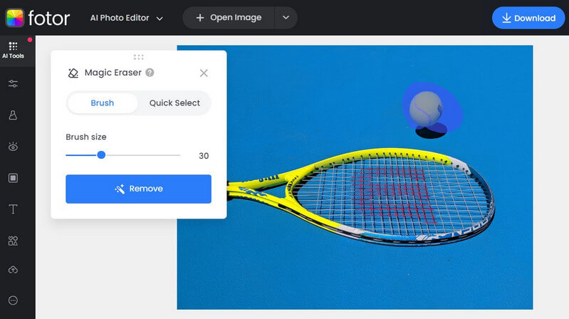 Select the object to remove