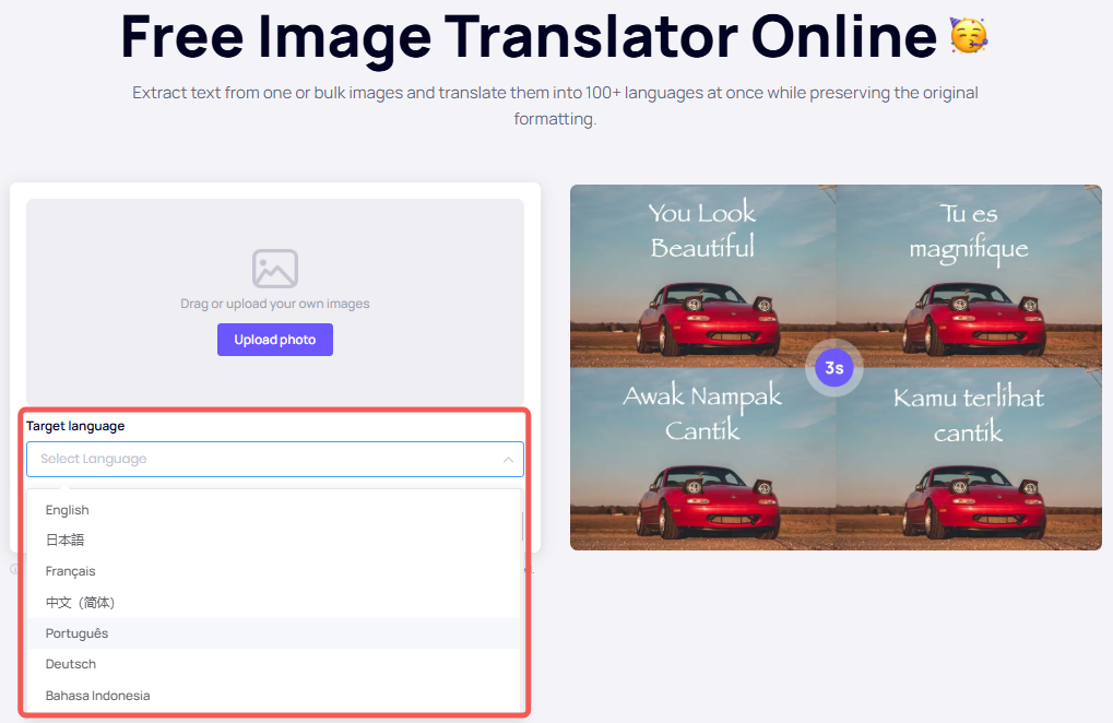 Select Image Language