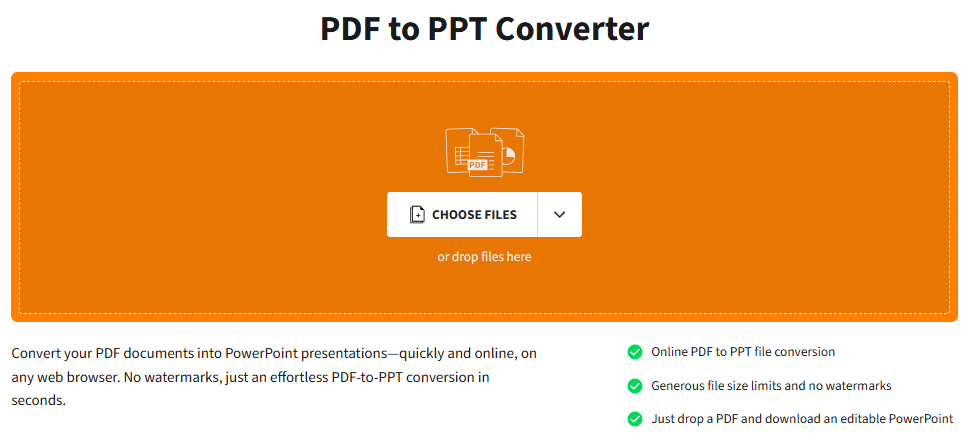 SmallPDF PDF to PPT Converter
