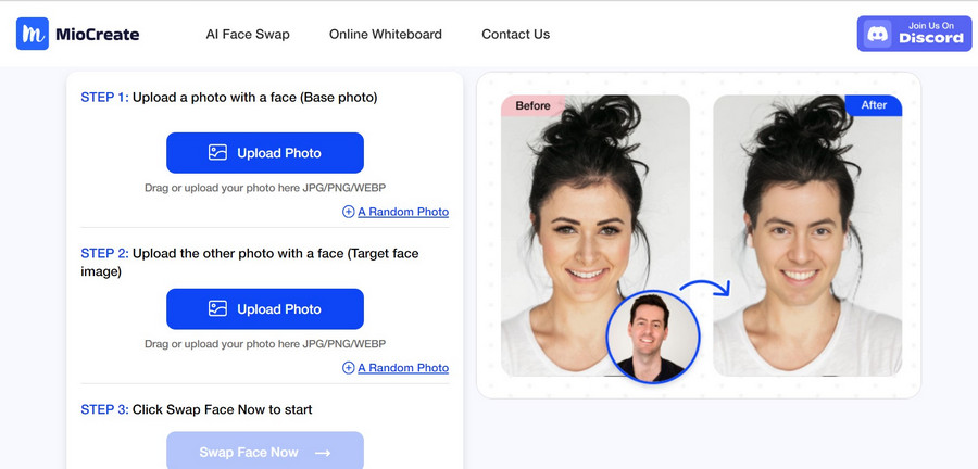 MioCreate Face Swap