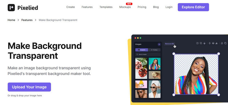 Pixelied AI Removedor de Fondo
