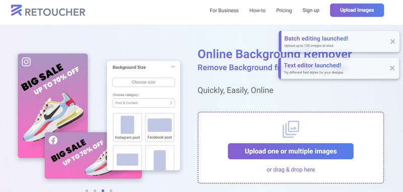 Retocador Editor en línea