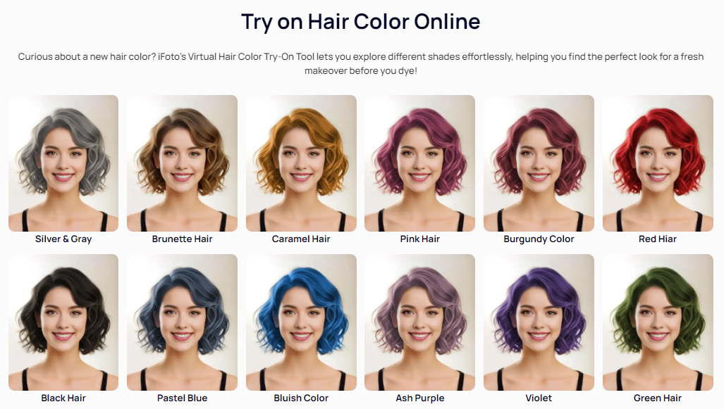 Prova il colore dei capelli online