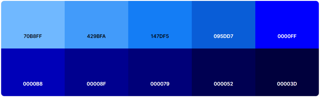 Types of Blue Backgrounds