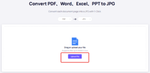 Subir archivo PDF al convertidor