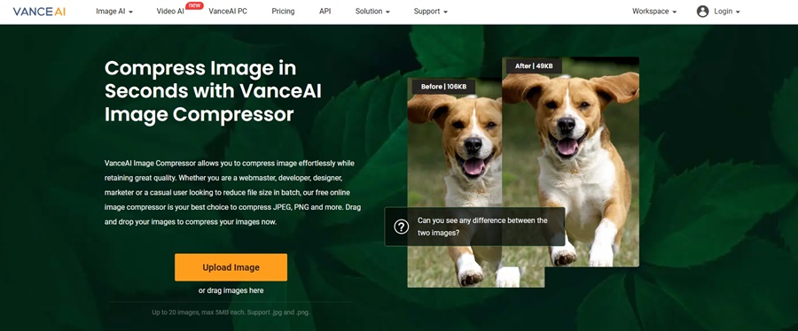 VanceAI Image Compressor