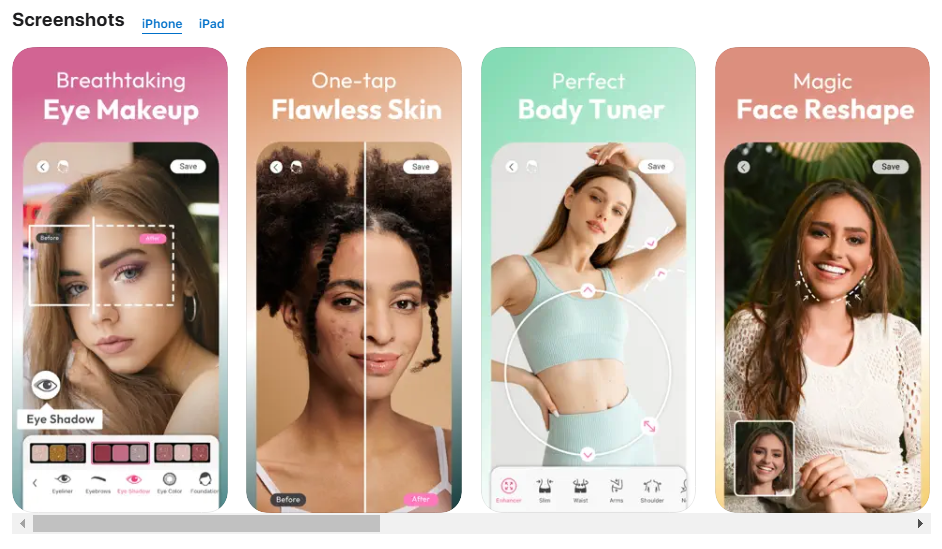 YouCam Makeup Hair Color Changer App